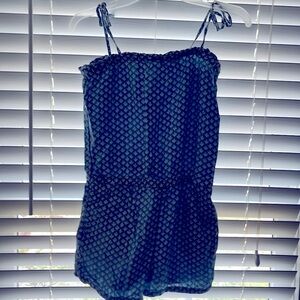 VINEYARD VINES LADIES ROMPER SZ LBLUE AND WHITE PRINT